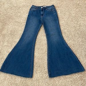 Forever 21 Flare Blue Jeans